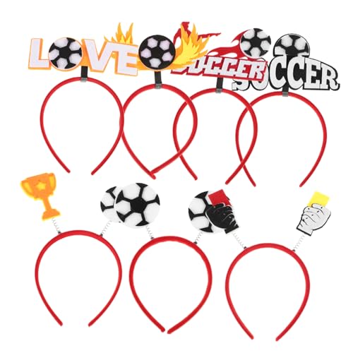 Veemoon 7stücke Teiliges Fußball-stirnband Handgemachte Haarreifen Für Sportveranstaltungen Partys Und Fotorequisiten Leicht Und Bequem Für Fußball-fans Und Sportliebhaber von Veemoon