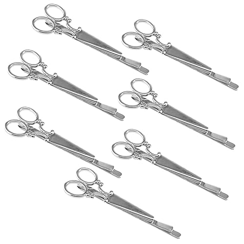 Veemoon 7stücke Scheren Haarklammern Für Damen Rutschfeste Haarspangen Für Verschiedene Frisuren Haarschmuck Satz Für Jeden Anlass Silber von Veemoon