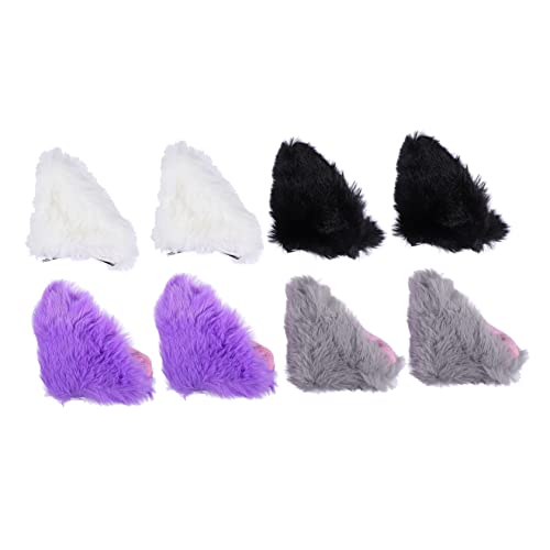 Veemoon 8stücke Katzenohren Haarclips Cosplay Clips Katzenohren Für Halloween Party Alltag Frisuren Accessoires von Veemoon