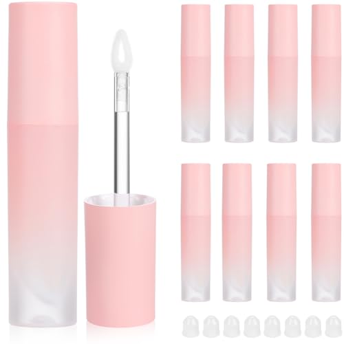 Veemoon 8 Stück Leere Lip Gloss Röhren mit Diy Lippenbalsam und Kosmetikbehälter Farbverlauf Tragbar und Langlebig von Veemoon