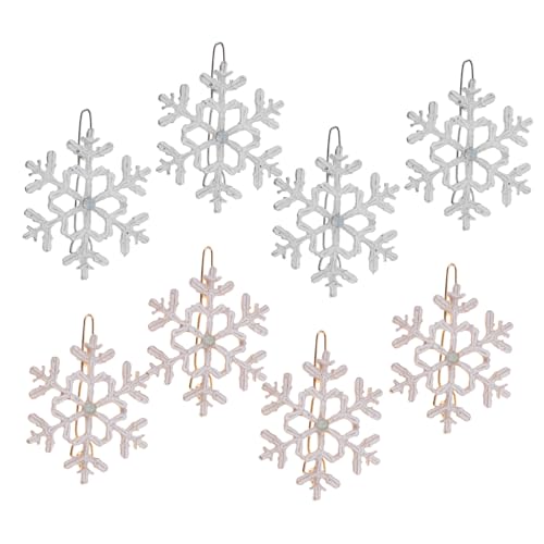 Veemoon 8 Stück Teiliges Weihnachts Haarschmuck Deko Haarspangen Schneeflocken Design für und Mädchen Langlebig für Festliche Anlässe von Veemoon