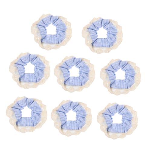 Veemoon 8 Stück Teiliges Weißes Spitzen Elastisch Langlebig Vielseitig Boho-design Übergroßes Haarschmuck-ponytail-halter für Damen Mädchen Modische Frisuren von Veemoon