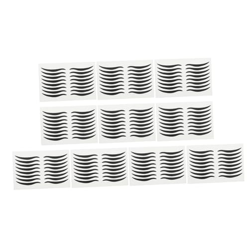 Veemoon 80paare Schwarzer Eyeliner-aufkleber Augen-make-up-aufkleber Eyeliner-lidschatten-aufkleber Doppel-augenlid-klebeband Schwarz Kunststoff Für Augen-make-up-zubehör von Veemoon