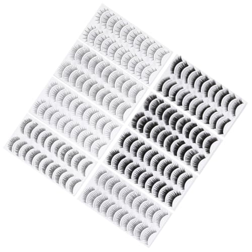 Veemoon 80Paare Falsche Wimpern Natürliche Wimpern für Mädchen Designs Bequem und Einfach zu Verwenden für Partys Alltags Make Up von Veemoon