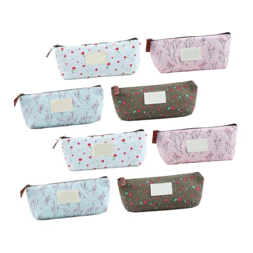 Veemoon 8stücke Kosmetiktasche Floral Mit Bleistifttasche Für Aufbewahrung Von Schreibwaren Und Kosmetika Kleine Stiftetasche Für Schule Und Zuhause von Veemoon
