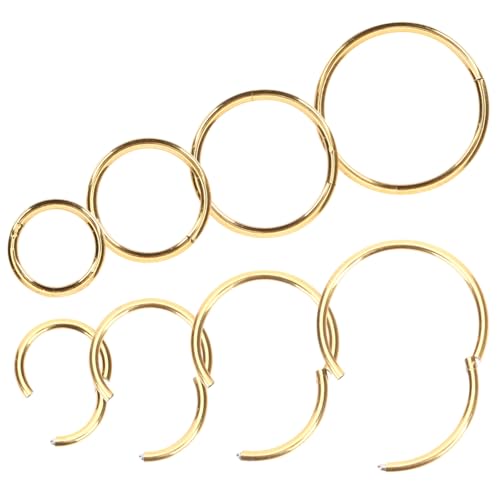 Veemoon 8stücke Spiral-nasenringe Aus Rostfreiem Material Mit Glatter Oberfläche Nasenpiercing-ringe Für Frauen Und Mädchen Leicht Auszuziehen Für Alltag Und Partys von Veemoon