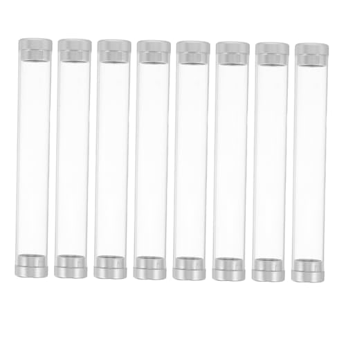 Veemoon 8stücke Teiliges Klarer Kunststoff-pinzettenspeicherzylinder Für Make-up-Werkzeuge Tragbarer Organizer Für Zuhause Und Mit Doppeltem Zugang Und Platzsparendem Design von Veemoon