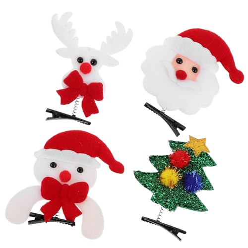 Veemoon 9stücke Teiliges Weihnachts-haarclips Für Frauen Und Mädchen Santa Stern Schneeflocke Schneemann Und Rentier Haarschmuck Für Festliche Anlässe Und Partys von Veemoon