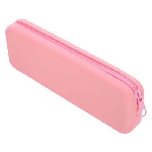 Veemoon Farbiger Silikon Bleistift Organizer Tragbares Federmäppchen mit Reißverschluss Ästhetische Stifttasche für Schule und Büro Waschbar und Reißfest Große Kapazität für Schreibwaren von Veemoon