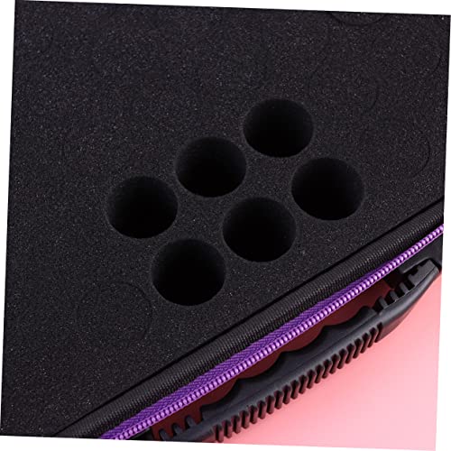 Veemoon Ätherische Öle Aufbewahrungstasche mit Fächern Stoßfester Organizer mit Reißverschluss Tragbarer Handgriff Große Kapazität für Reise und Aromatherapie mit Innenfutter von Veemoon