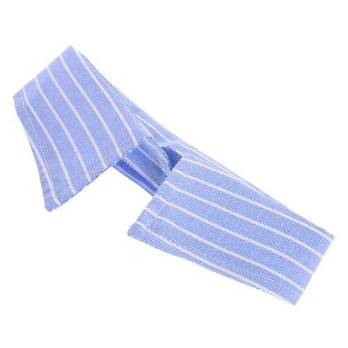 Veemoon Gestreifter Falscher Kragen Für Damen Abnehmbarer Halbkragen Modischer Blusenkragen in Blau Für Business Und Freizeit Elegantes Accessoire Für Hemden Und Pullover von Veemoon