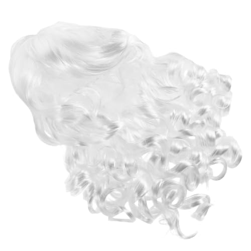 Veemoon Alter Mann Verkleidet Sich Als Perücke Perücken Weihnachtsmann-haar Perücke Lustig Frau Claus Perücke Clown-perücke Perücke Männer Weiß Chemische Faser von Veemoon