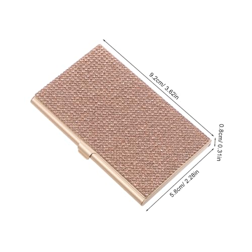 Veemoon Aluminiumlegierung Business Card Holder Tragbare Metall Visitenkartenbox mit Sicherem Verschluss Kompakter Kreditkarten Organizer für Büro und Reise Robuster Kartenhalter im von Veemoon
