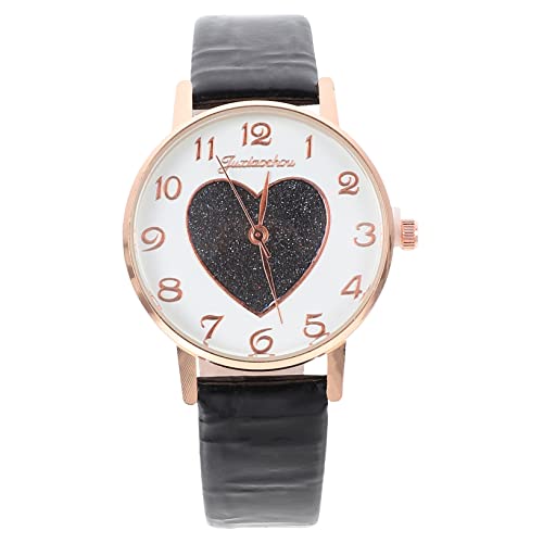 Veemoon Stylische Digitale Quarz Uhr Mit Glattem Lederarmband Elegante Damen Armbanduhr Für Jeden Anlass Für Meetings Partys Und Mehr von Veemoon