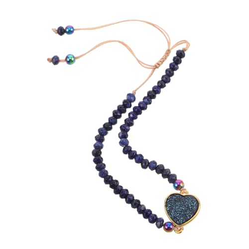 Veemoon Armband Aus Naturstein Perlen Schmuck Armbänder Aus Natursteinperlen Sonnensystem Armband Perlenschmuck Schmuckkette Glücksarmband Armbänder Aus Kristallperlen Blau Naturstein von Veemoon
