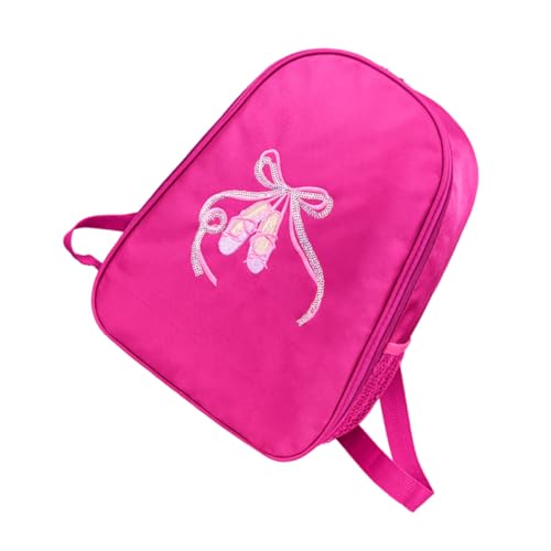 Veemoon Ballett Tasche Für Mädchen Bestickte Tanztasche Nylon Tanz Reisetasche Mit Netztaschen Für Wasserflasche Und Regenschirm von Veemoon