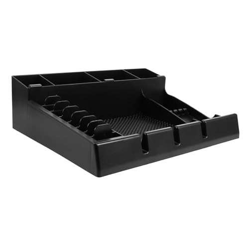 Veemoon Barber Clipper Tray Organizer Abs Langlebiger Haarschneidemaschine Halter Friseurstudio Profi Aufbewahrungsbox für Haar Tools Praktisch und Modern Schwarz von Veemoon