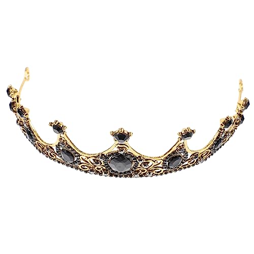 Veemoon Barock Damen Strass Krone Haarschmuck Hochzeit Braut Tiara Kopfstück Funkelnd für Geburtstag Party Bühne von Veemoon