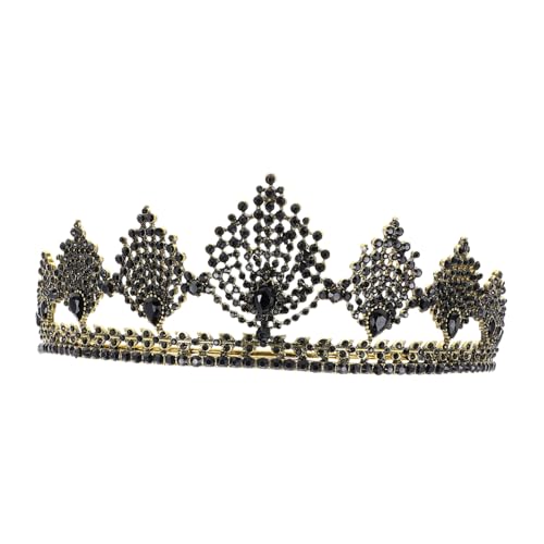 Veemoon Barock Vintage Krone Haarschmuck Braut Tiara Hochzeit Stirnband Damen Elegant für Party Bühne Fest Brautjungfer von Veemoon