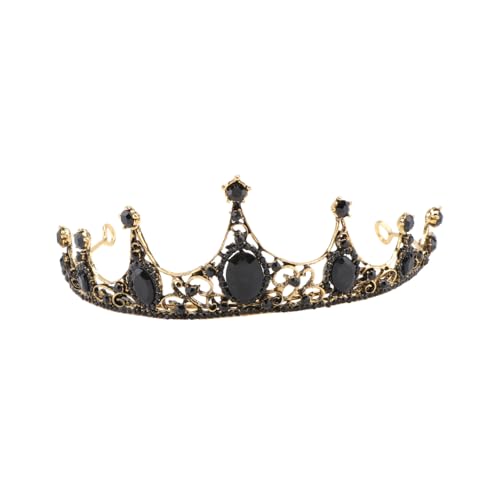 Veemoon Barock mit Strasssteinen Leichtes Legierungs Diadem für Braut Haarschmuck Vintage Hochzeit Tiara Eleganter Kopfschmuck für Party und Fotoshooting von Veemoon