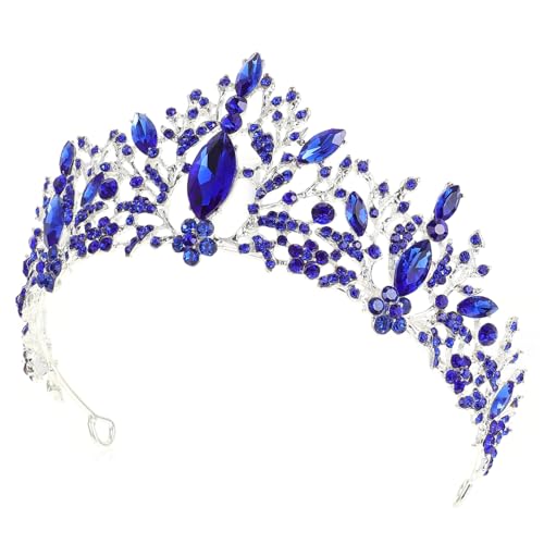 Veemoon Barocke Brautkrone Haarschmuck mit Strasssteinen Vintage Tiara Stirnband für Hochzeit Braut und Festliche Anlässe Einzigartiges Design Langlebig und Elegant von Veemoon