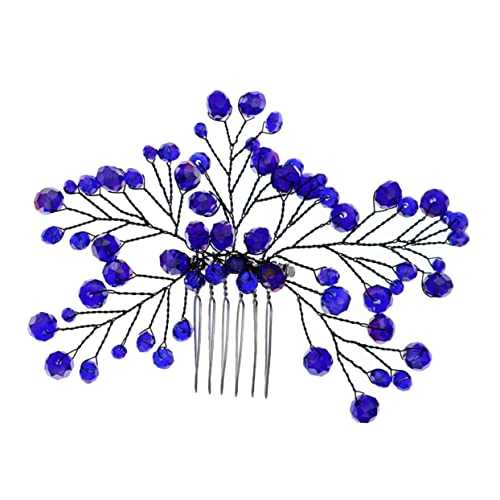 Veemoon Blauer Haarkamm Braut Haarschmuck Hochzeit Accessoires Eleganter Haarkamm für Braut und Brautjungfer Perfektes Hochzeits Styling Schmuck Veemoon Blauer Haarkamm Braut Haarschmuck Hochzeit Accessoires Eleganter Haarkamm für Braut und Brautjungfer Perfektes Hochzeits Styling Schmuck von Veemoon