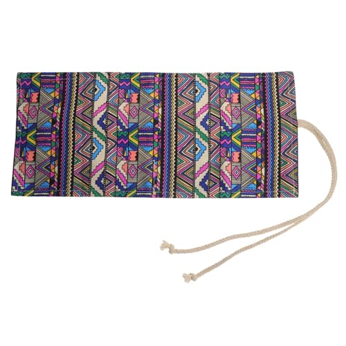 Veemoon Rolle Up Stiftetasche für Stifte Große Kapazität Tragbare Bleistifthülle aus Stoff Dekorative Stifteaufbewahrungstasche für Schule und Kunstbedarf von Veemoon