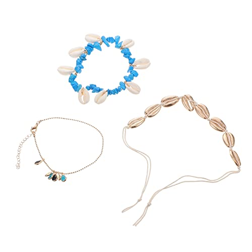 Veemoon Bohemian Fußkettchen für Frauen Verstellbare Fußschmuckkette Kreative Fußkette mit Anhänger Strand Urlaubsoutfits Einzigartiger Boho von Veemoon