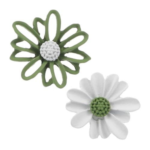 Veemoon Boho Ohrringe Blüten Design Leichte Studs aus Harz Zarte Blumenohrringe für Damen und Mädchen Minimalistischer Ohrschmuck für Frühling und Sommer von Veemoon