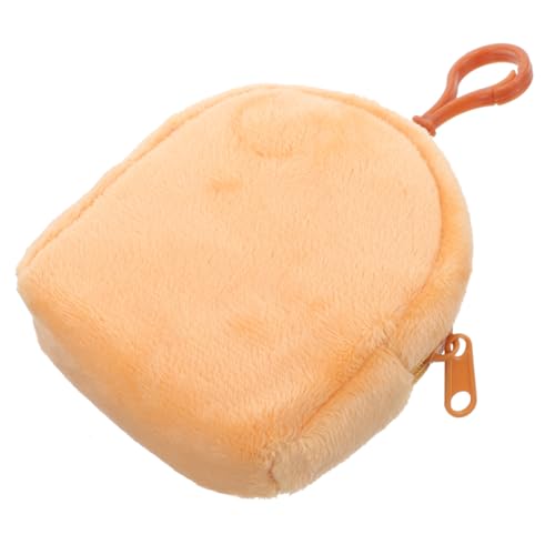 Veemoon Bonbonfarbene kleine Schultasche winzig für Mini-Geldbörse Geldbörsen Beutel ändern Schlüsselbeutel Elektronik-Organizer Reisetasche Kopfhörer Fall Plüsch Brown von Veemoon