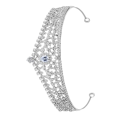 Veemoon Braut Haarband mit Zirkonia aus Europäischer Legierung Funkelnde Tiara für Hochzeit Leichter Haarschmuck Damen für Braut und Festliche Anlässe von Veemoon