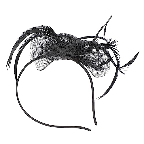 Veemoon Braut Mesh Netz Haarreif mit Federn Eleganter Kopfschmuck für Damen Verstellbar Hochwertiges Tüllmaterial Geeignet für Ball Party Fotoshooting und Festliche Anlässe von Veemoon