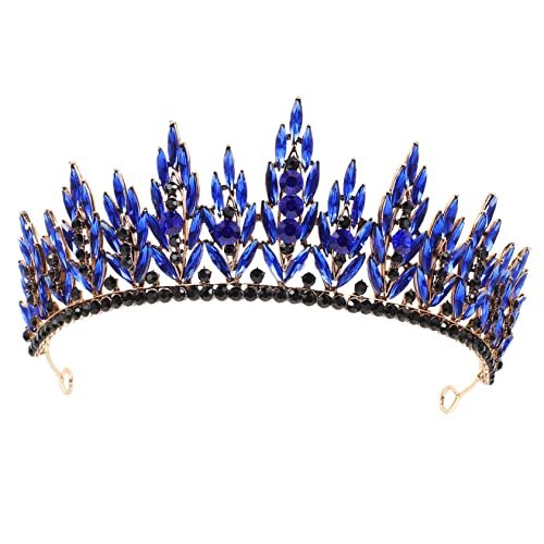 Veemoon Braut Tiara Stirnband mit Funkelnden Strasssteinen Goldblauer Kopfschmuck für Hochzeit Party und Festliche Anlässe Langlebiges Zinklegierung Design Veemoon Braut Tiara Stirnband mit Funkelnden Strasssteinen Goldblauer Kopfschmuck für Hochzeit Party und Festliche Anlässe Langlebiges Zinklegierung Design von Veemoon