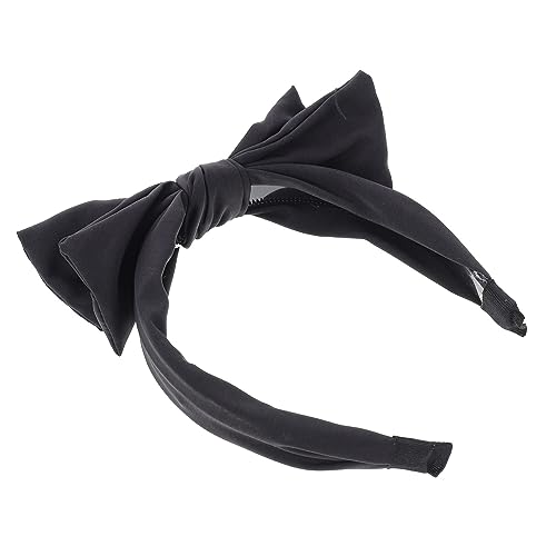 Veemoon Breiter Haarreif mit Großem Schleifendekor Doppellagig und Rutschfest Weiches Stoffmaterial Modisches Haarschmuck Accessoire für Damen Geeignet für Kostümpartys Cosplay und von Veemoon