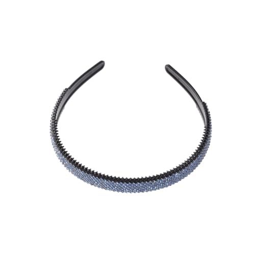 Veemoon Breites Blaues Haarband mit Funkelnden Kristallsteinen Haarschmuck Accessoire für Damen und Mädchen Geeignet für Hochzeit Party und Besondere Anlässe von Veemoon