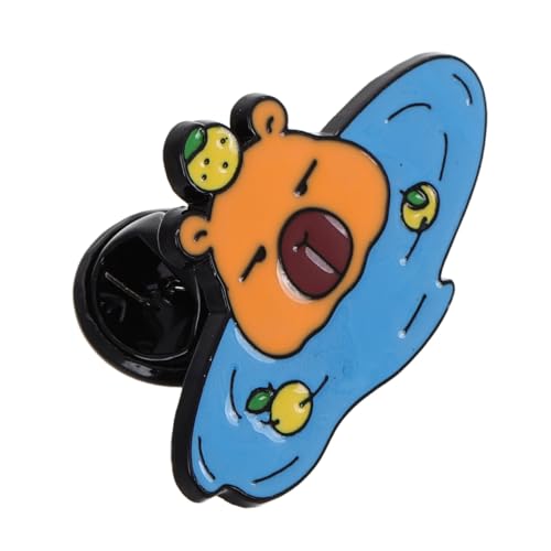 Veemoon Broschenanhänger Modeaccessoires Süße Tierbrosche Emaille Tierabzeichen Modische Broschen Kleidungsnadeln Für Rucksäcke Rucksacknadeln Für Erwachsene Und Frauen Orange von Veemoon