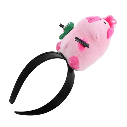 Veemoon Capybara Stirnband Aus Stoffmaterial Mit Cartoon-design Für Partys Und Paraden Leicht Und Angenehm Zu Tragen Vielseitig Einsetzbares Kopfbedeckungs-accessoire von Veemoon