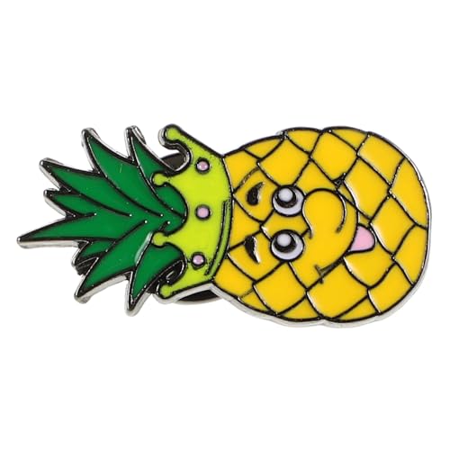Veemoon Cartoon Obst Brosche Etikett Süßer Ausweishalter Orangefarbene Brosche Obst Ananas Anstecknadel Broschen Für Frauen Kürbis Anstecknadel Emaille Anstecknadel Orangefarbene von Veemoon