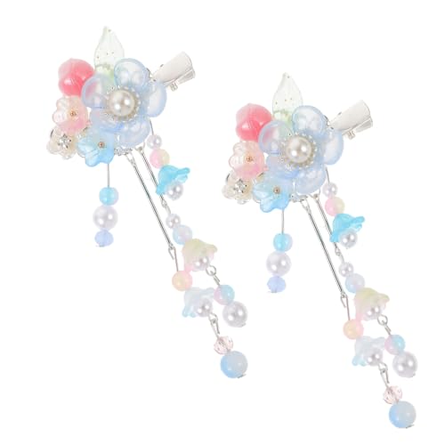 Veemoon Chinesische Blumen-haarspangen Mit Quasten Für Damen Hanfu-haarschmuck Aus Sicherem Material Leicht Tragbar Für Alltag Und Partys von Veemoon