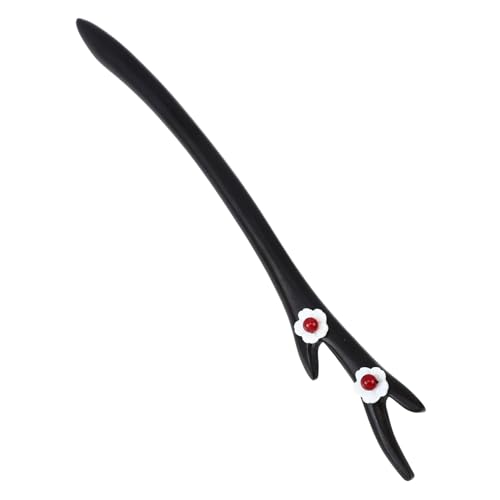 Veemoon Chinesisches Hanfu Haarschmuck Holz Haarstäbchen mit Blumen Motiv Retro Haarnadel für Damen Glatte Kanten Langlebig Leicht für Festliche Anlässe und Alltagsfrisuren von Veemoon