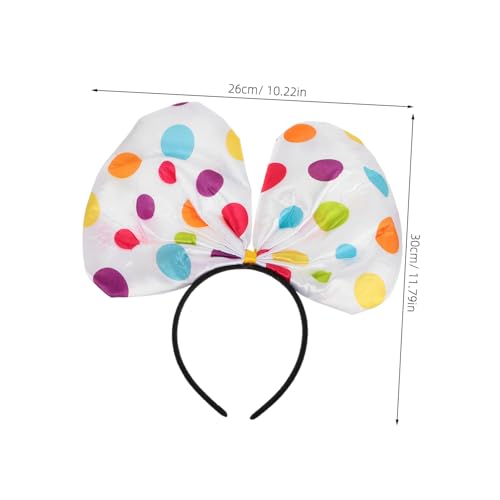 Veemoon Clown-haarband Mit Bunten Punkten Stirnband Für Halloween-party Cosplay Stilvoller Kopfschmuck Sicherer Sitz Bequemes Material Vielseitig Einsetzbar von Veemoon