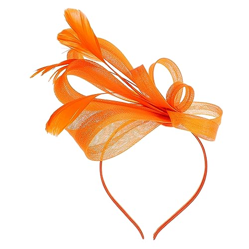Veemoon Fascinator Hut Für Damen Eleganter Tea Party Hut Mit Federn Kopfbedeckung Für Besondere Anlässe Stirnband Für Teeparty Und Cocktail Stilvolles Haaraccessoire Für Frauen von Veemoon