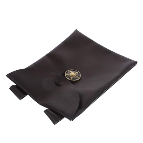 Veemoon Cosplay-Beutel Geldbeutel Taillenbeutel Renaissance-geldbörse Renaissance Tasche Vintage -Brieftasche Renaissance-gürteltasche Mittelalterliche Umhängetasche Gürtelbeutel Braun Pu von Veemoon