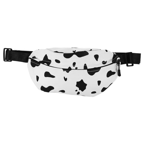 Veemoon Plüsch Brusttasche Für Mädchen Mit Kuhmuster Lammwolle Umhängetasche Für Damen All-Match Bauchtasche Mit Schöner Verarbeitung von Veemoon