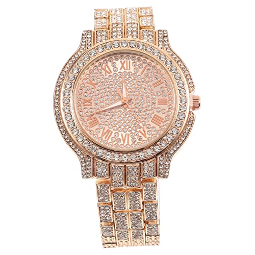 Veemoon Damen Armbanduhr mit Strass Quarzwerk Verstellbares Armband Freizeit Uhr für Schule und Partys von Veemoon