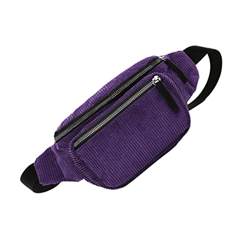 Veemoon Bauchtasche Aus Cord Für Damen Outdoor-hüfttasche Brusttasche Modische Hüfttasche Umhängetasche Für Mädchen Und Frauen von Veemoon