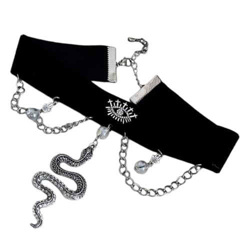 Veemoon Schlangenförmiger Choker Mit Strass Modischer Statement-halsreif Für Frauen Für Partys Hochzeiten Und Geburtstagsfeiern Verstellbar Und Zu Tragen von Veemoon