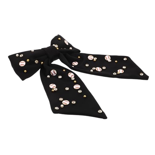 Veemoon Dekorative Haarkarte Strass-Haarnadel Strass-Haarschmuck für Frauen Blumen-Haarspangen aus Chiffon Retro-Haarspangen mit Strasssteinen Haarschleifen Strassmetall Schwarz von Veemoon