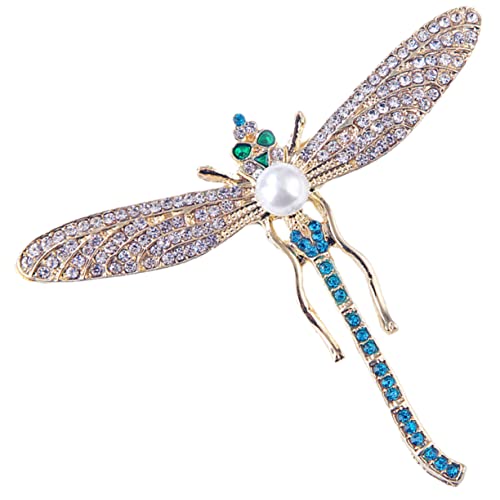 Veemoon Strass Libellen Brosche Für Damen Kleidung Schal Hut Anstecknadel Mit Kristallen Brosche Pin Für Anzüge Und Accessoires von Veemoon