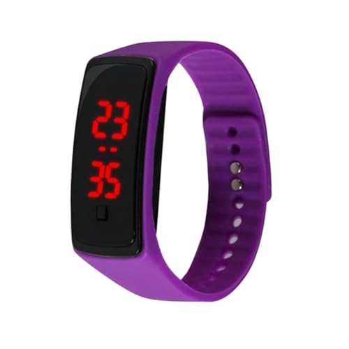 Veemoon Digitaluhr Für Junge Mädchen Mit Led-display Flexibler Lauf-silikonband-armbanduhr Einfach Zu Tragen Mit Druckknopf Unisex-armbanduhr Für Jungen Und Mädchen Klare Digitale von Veemoon